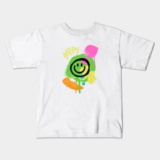 Smiley world, smile icon, happy face Kids T-Shirt